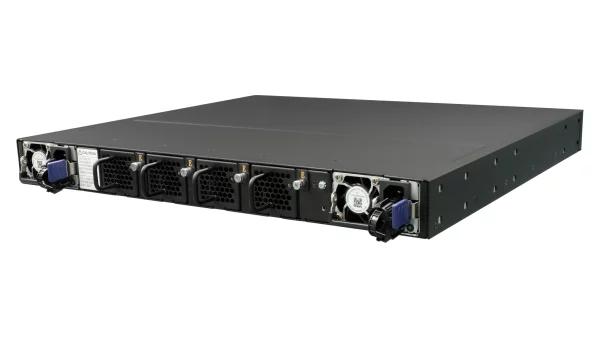Netberg Aurora 420 48x 10G + 6x 40GE, Broadcom Trident2 Bare Metal Switch for data centers, rear view