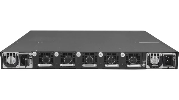 Netberg Aurora 715 32x 100GE, Marvell Teralynx 5 Bare Metal Switch for data centers, rear view
